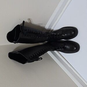 Cinti Women's Lace-Up Tall Combat Boots